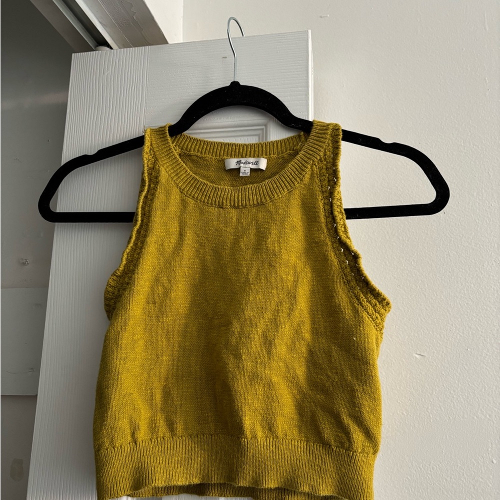 Madewell Yellow Knit Tank Top